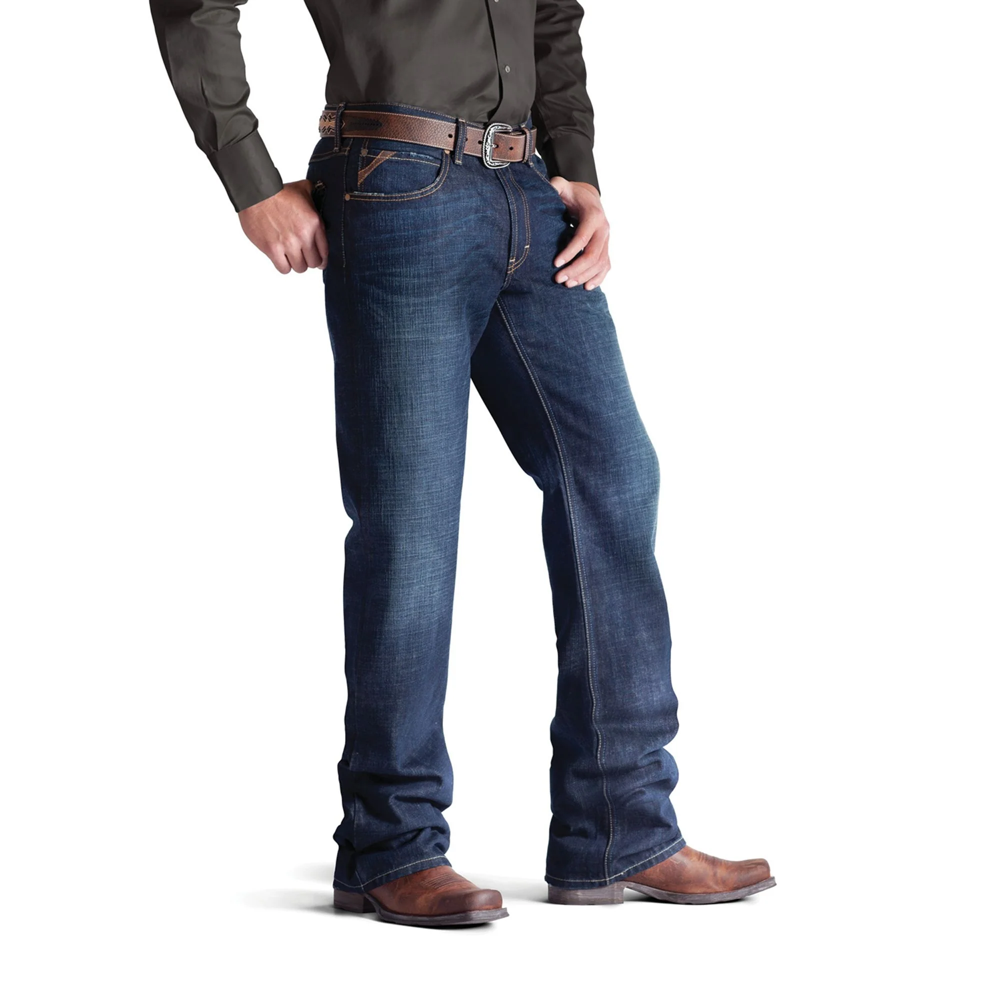 Ariat M4 Low Rise Jeans - Mens, Roadhouse - Image 4