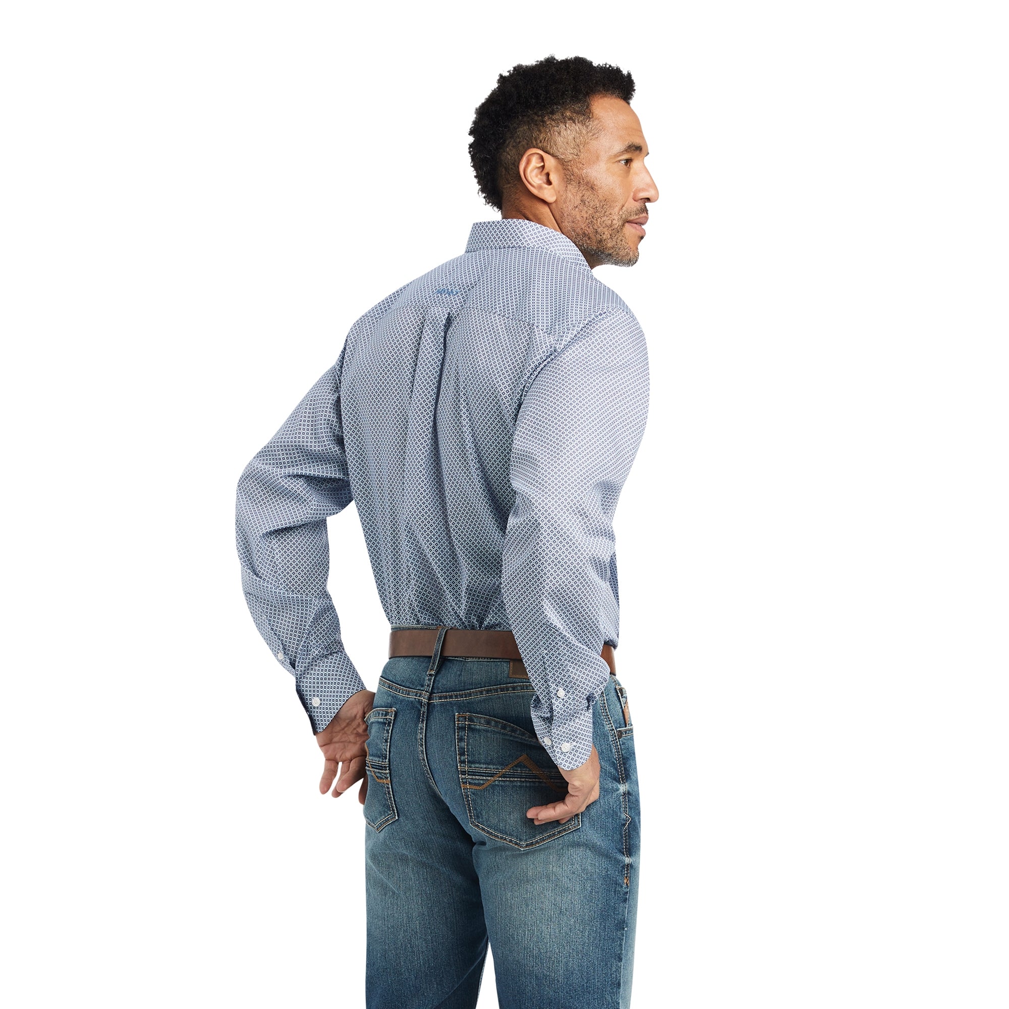 Ariat Mens Wrinkle Free Isaac Fitted Shirt - Image 2