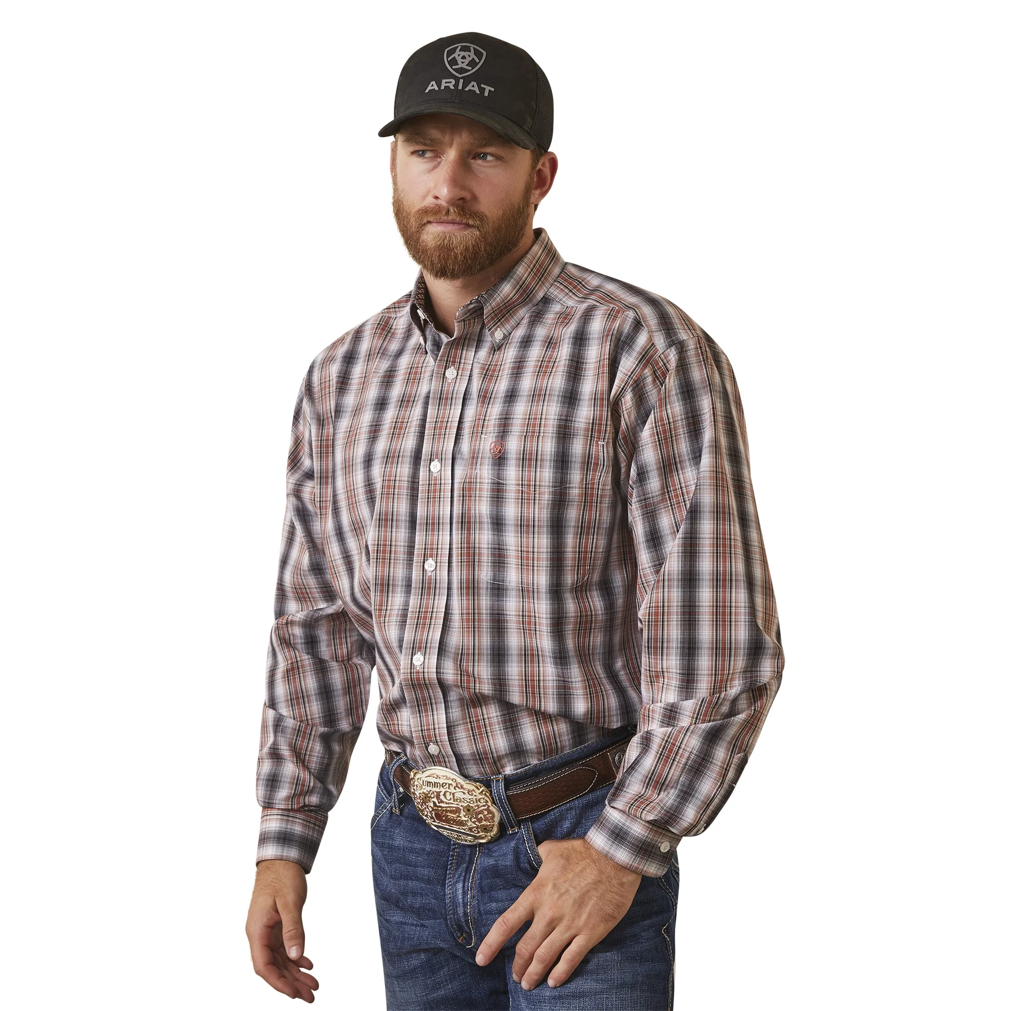 Ariat Mens Wrinkle Free Owen Classic Fit Shirt