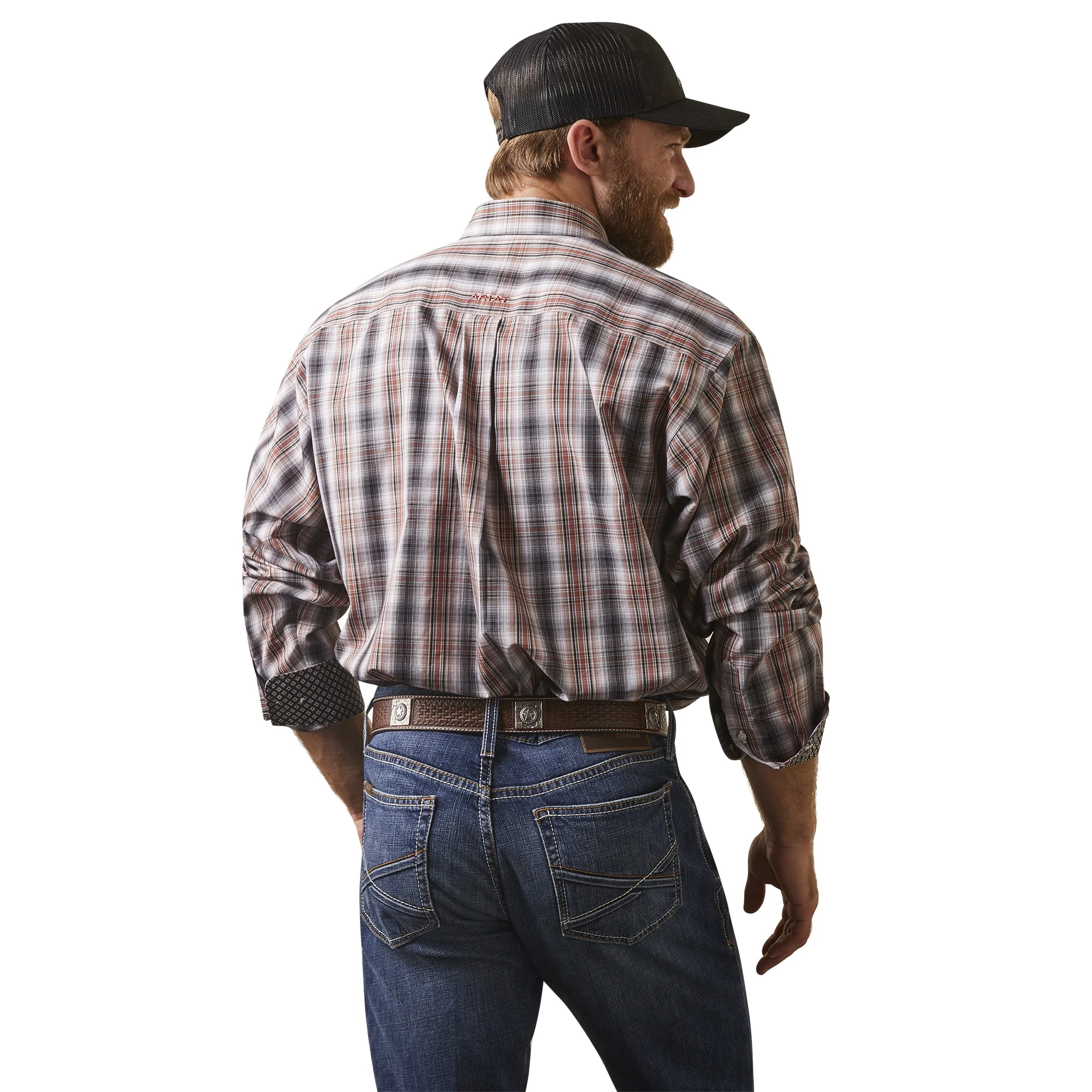 Ariat Mens Wrinkle Free Owen Classic Fit Shirt - Image 2