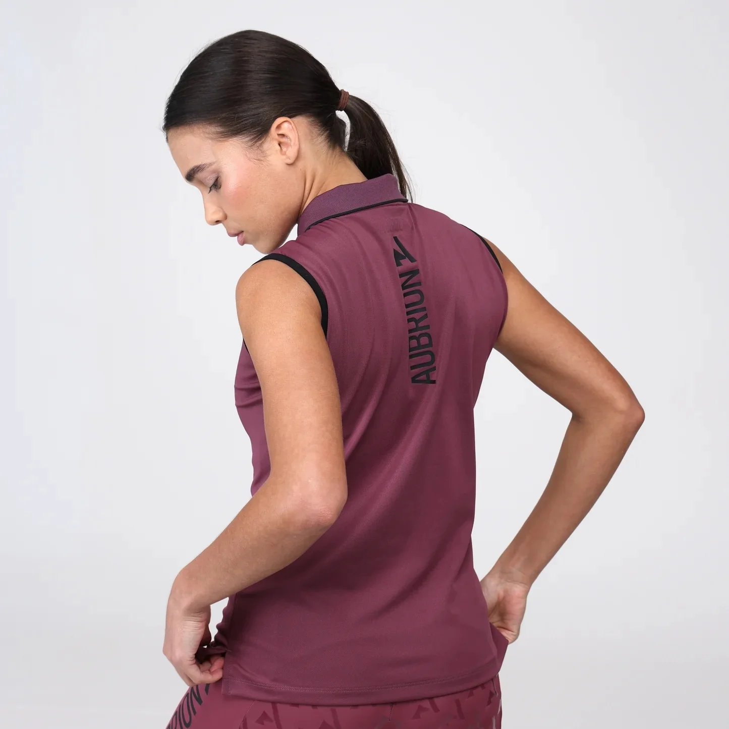 Aubrion React Sleeveless Tech Polo - Image 3