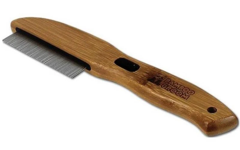 Bamboo Groom Rotating Flea Comb One Size