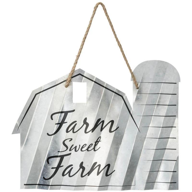 Barn Shaped Metal Sign