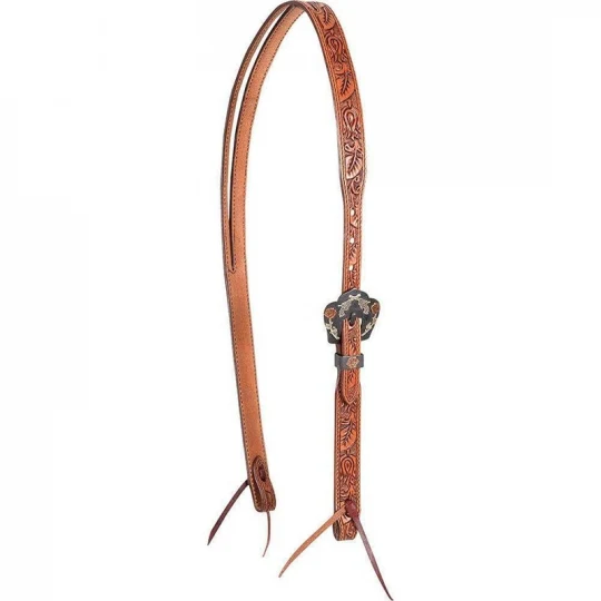 Cashel Guns & Roses Slip Ear Tooled Headstall - Image 2