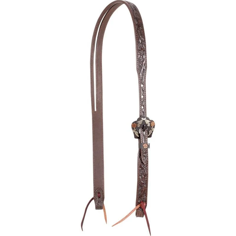 Cashel Split Ear Guns & Roses Tooled Headstall Cho