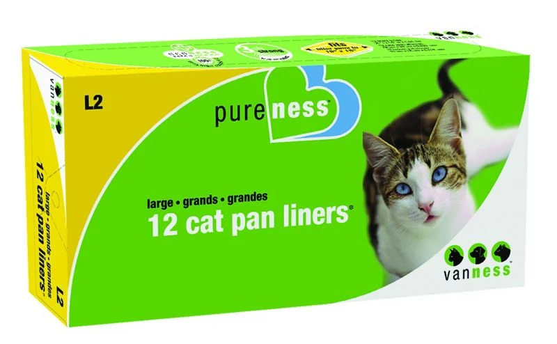 Cat Litter Pan Liners LG-12Pack Ivory