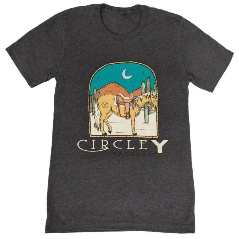 Circle Y Hitching Post Tee Shirt X-Large Gray - Image 2