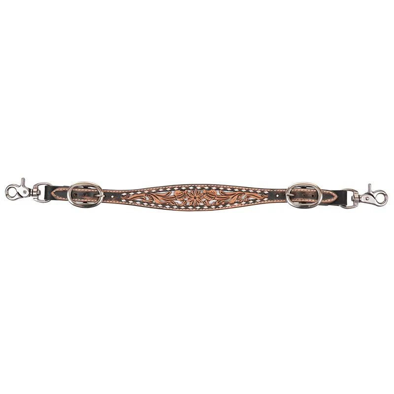 Circle Y White Daisy Filligree Wither Strap - Image 2