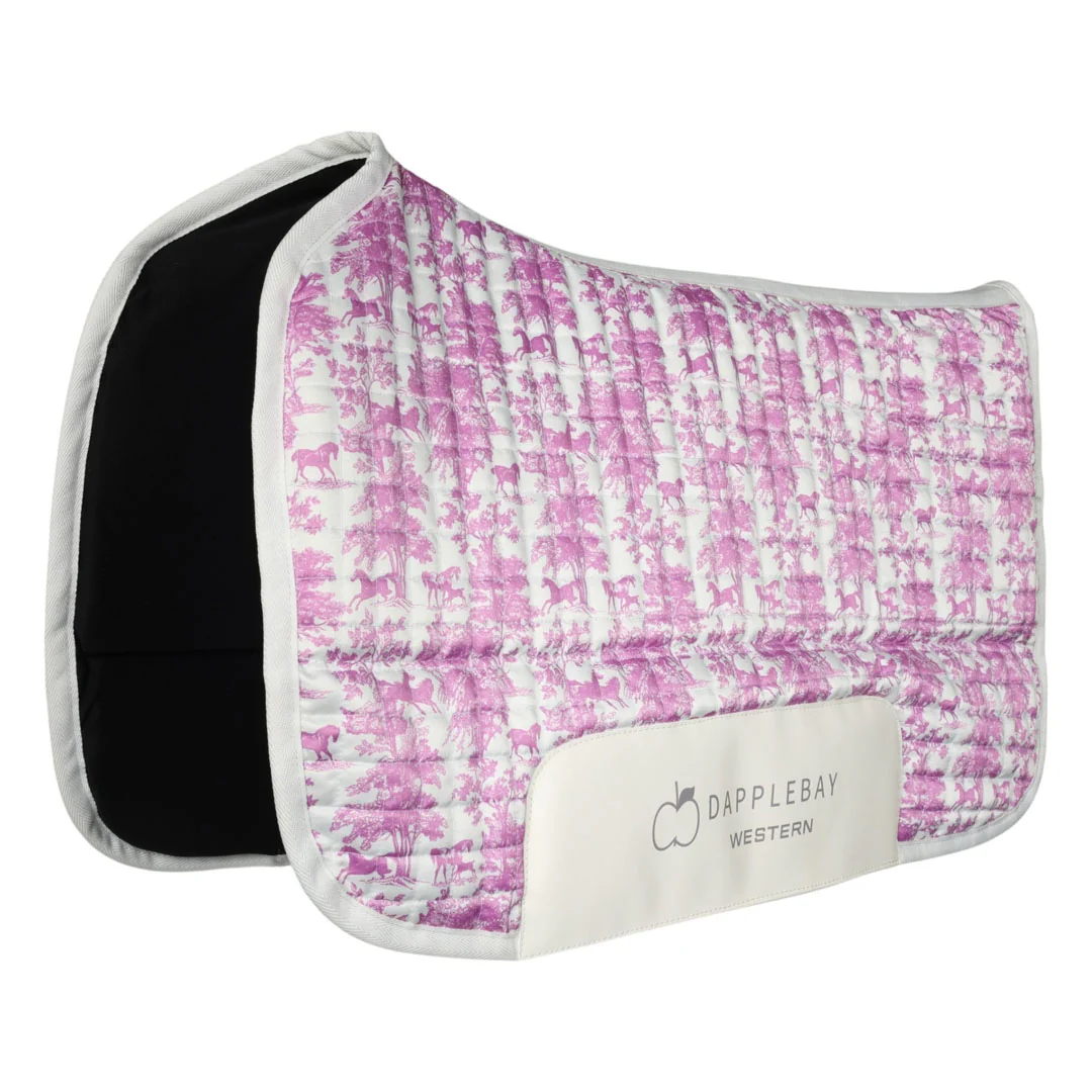 Dapplebay Equestrian Toile Western Saddle Pad - Image 4