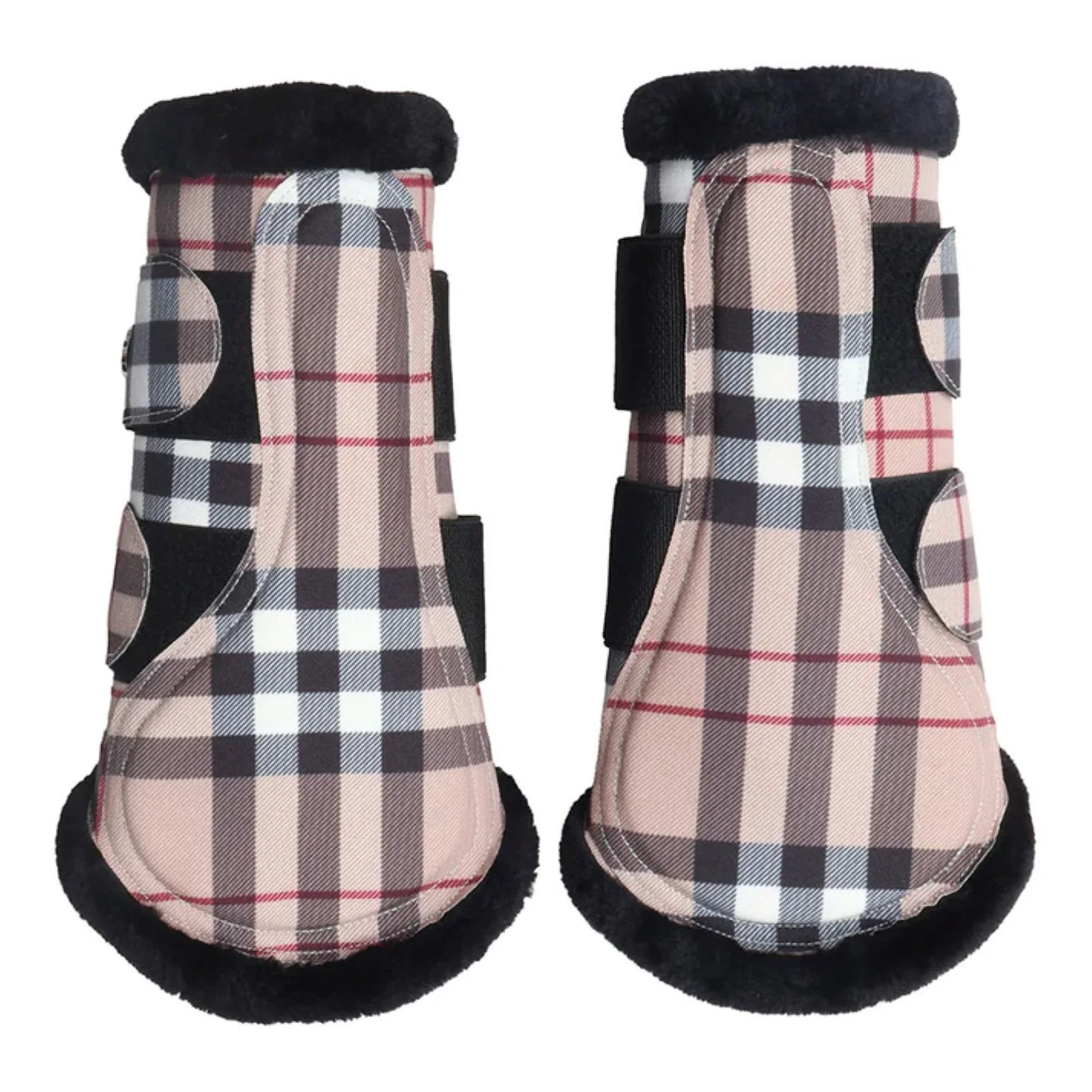 Dapplebay Holiday Plaid Brush Boots - Image 3