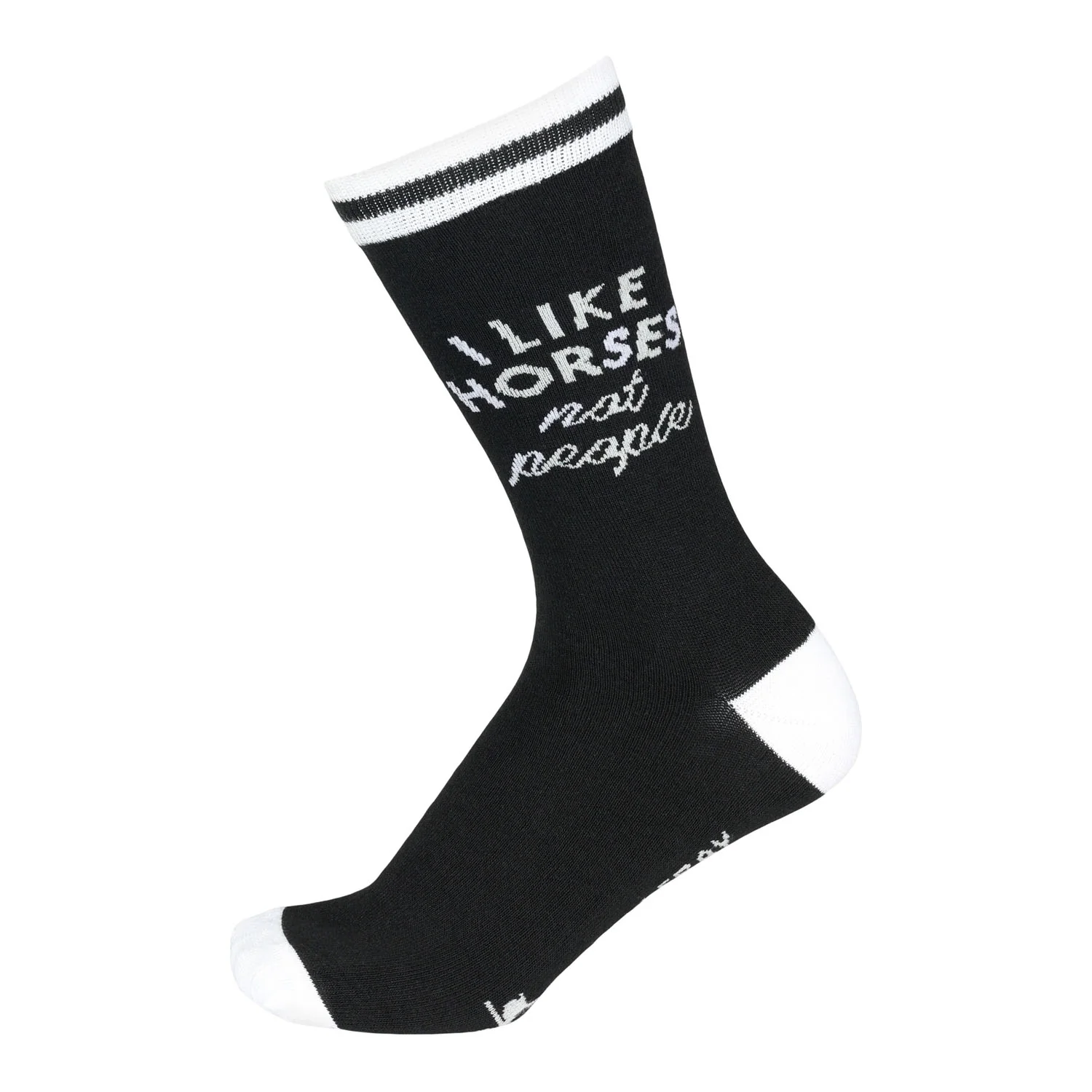 Dapplebay I Like Horses Knit Crew Socks