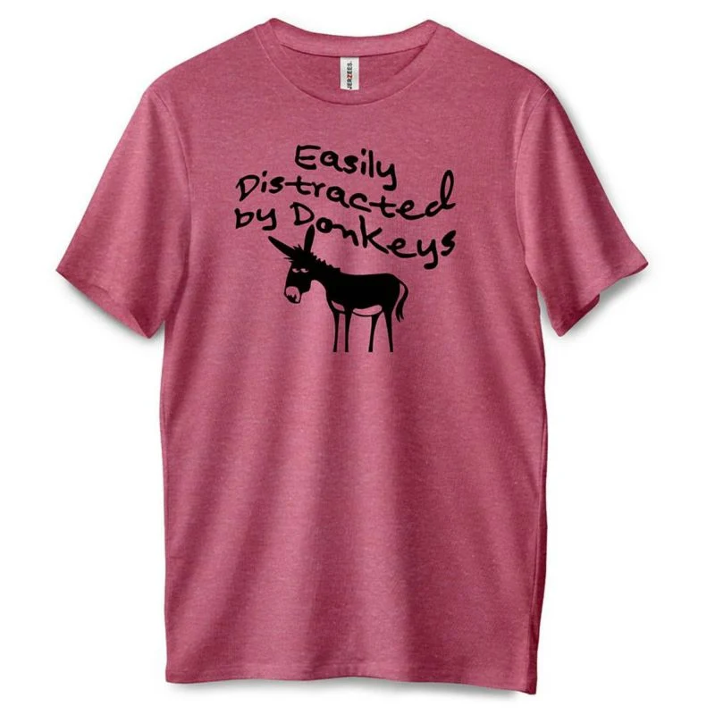 Distracted by Donkeys T-Shirt - Image 2