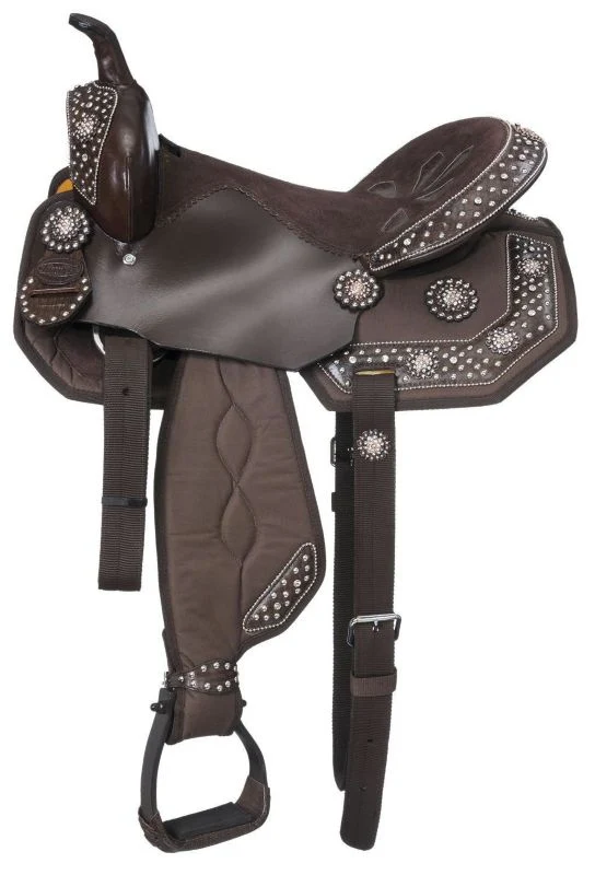 Eclipse Copper Crystal Concho Mini Trail Saddle 8