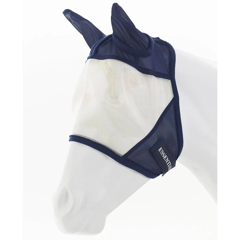 Equiessentials Fly Mask Horse Silver/Navy