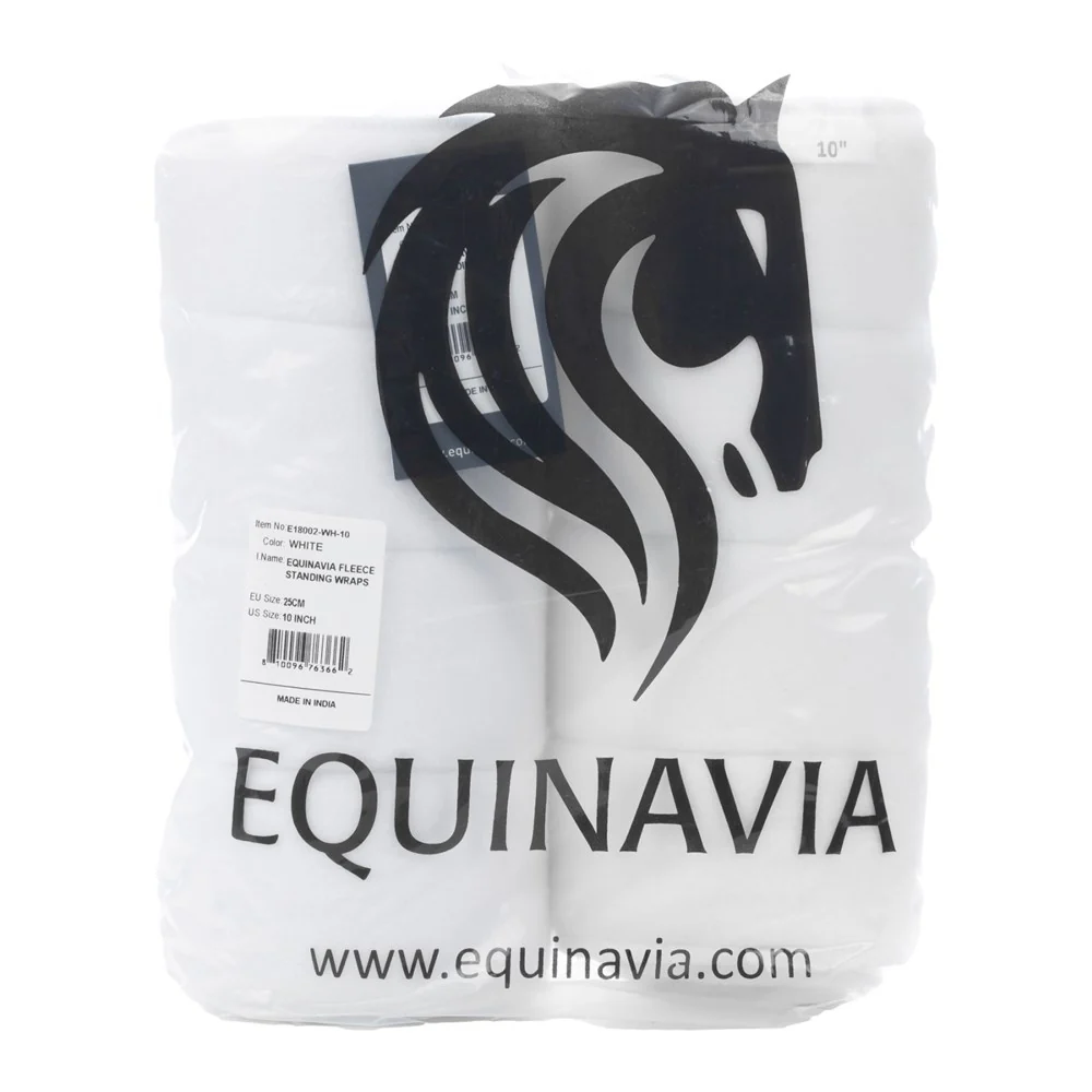 Equinavia No Bow Leg Wraps - Pair - White - Image 5