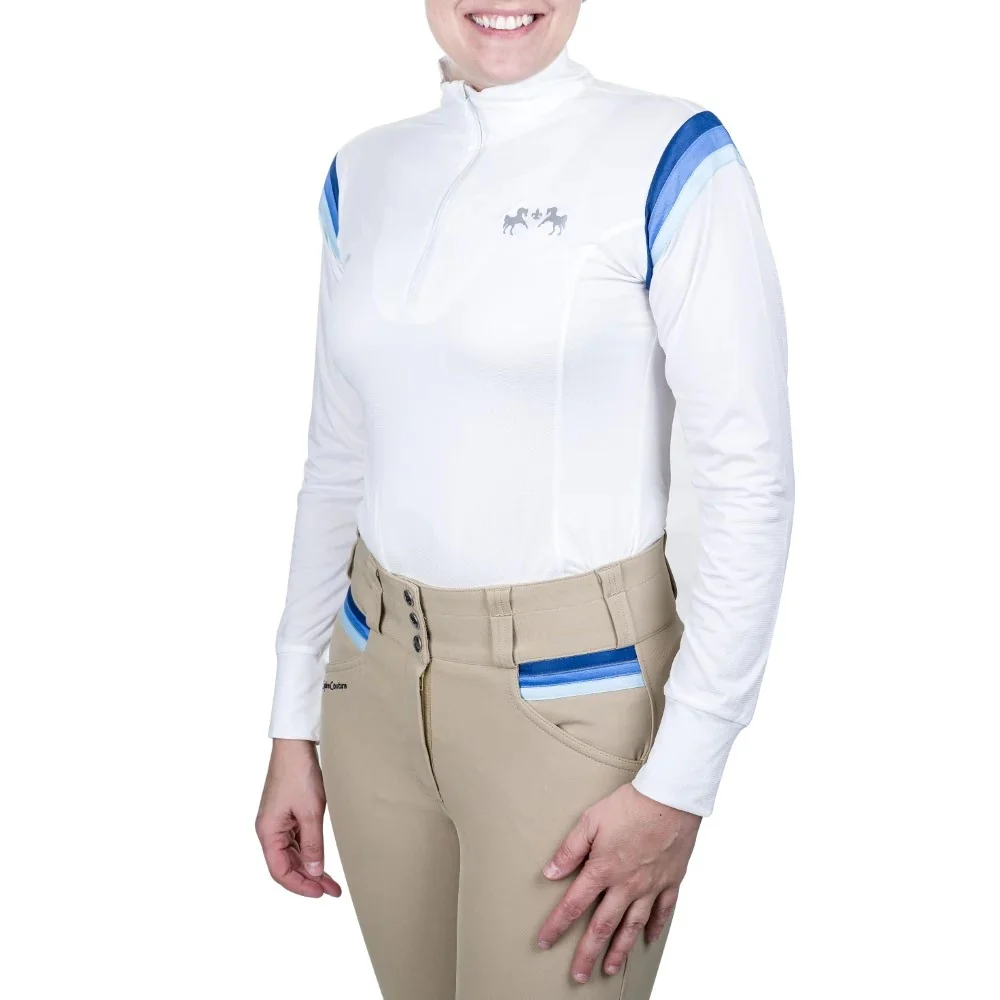 Equine Couture Ladies Gradient Long Sleeve Show Shirt - Image 2