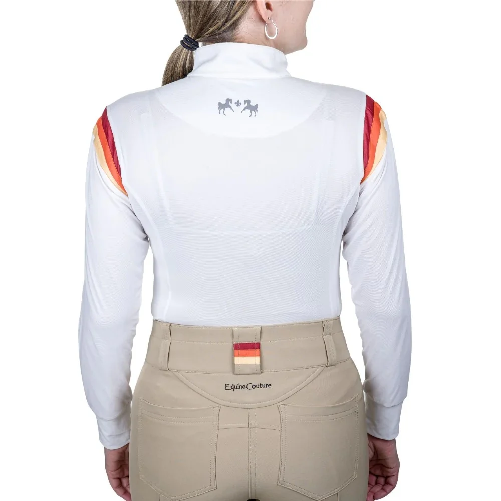 Equine Couture Ladies Gradient Long Sleeve Show Shirt - Image 3