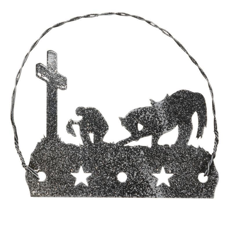 Equine Motif Glitter Ornament - Image 2