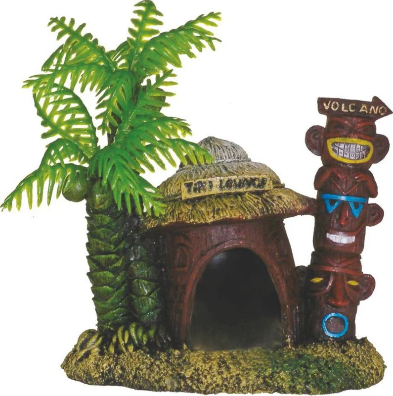 Blue Ribbon Betta Hut with Palm Tree - Image 2