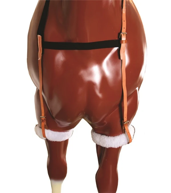 Feather-Weight Leather Elbow Boots with Suspenders - Image 5