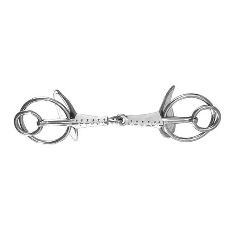 Finntack Covered Snaffle Double Ring Driving Bit