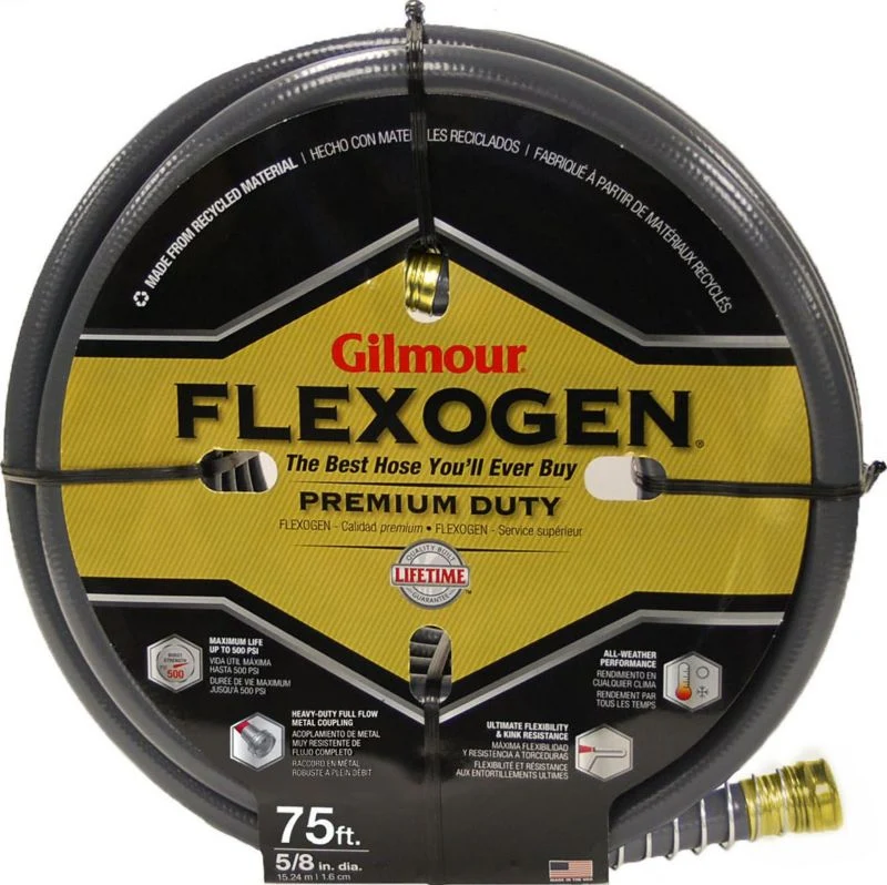 Flexogen 8-Ply Garden Hose 100ftx5/8 Gray - Image 2