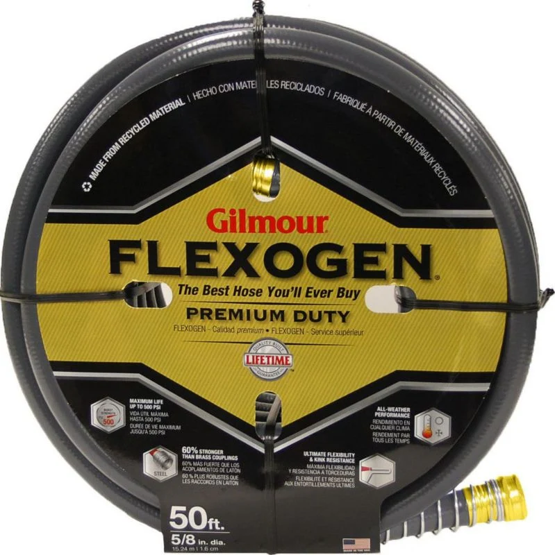 Flexogen 8-Ply Garden Hose 100ftx5/8 Gray - Image 3