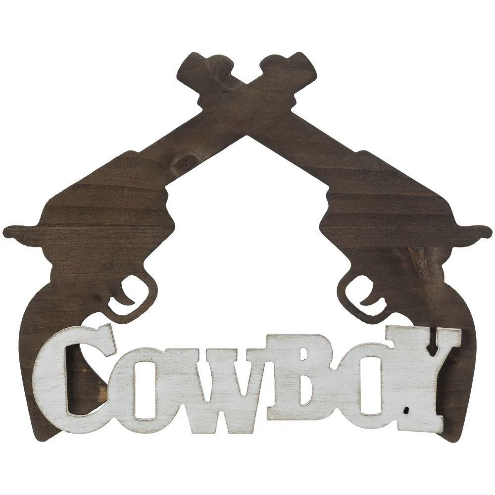 Gift Corral Cowboy/Pistols Sign - Image 2