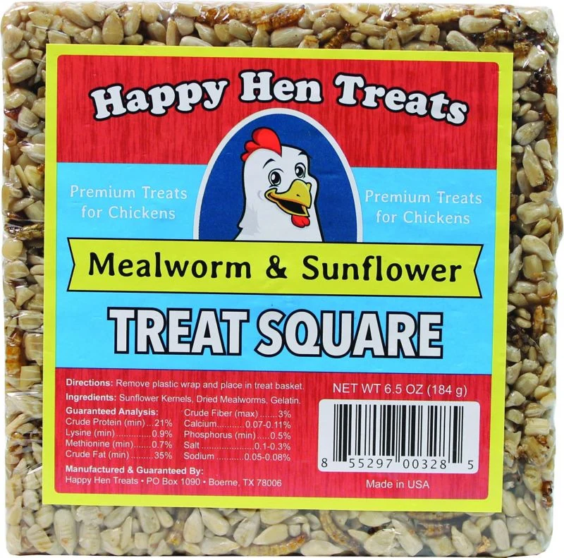 Happy Hen Treats Treat Square 7.5oz Mealwrm/Peanut - Image 2