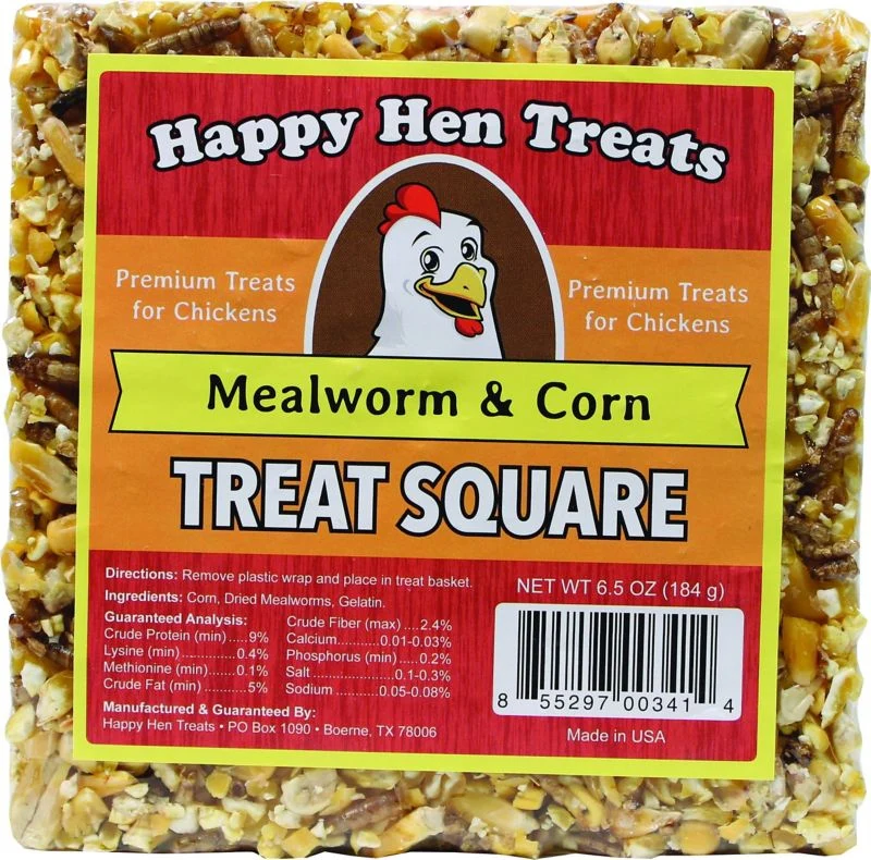Happy Hen Treats Treat Square 7.5oz Mealwrm/Peanut - Image 3