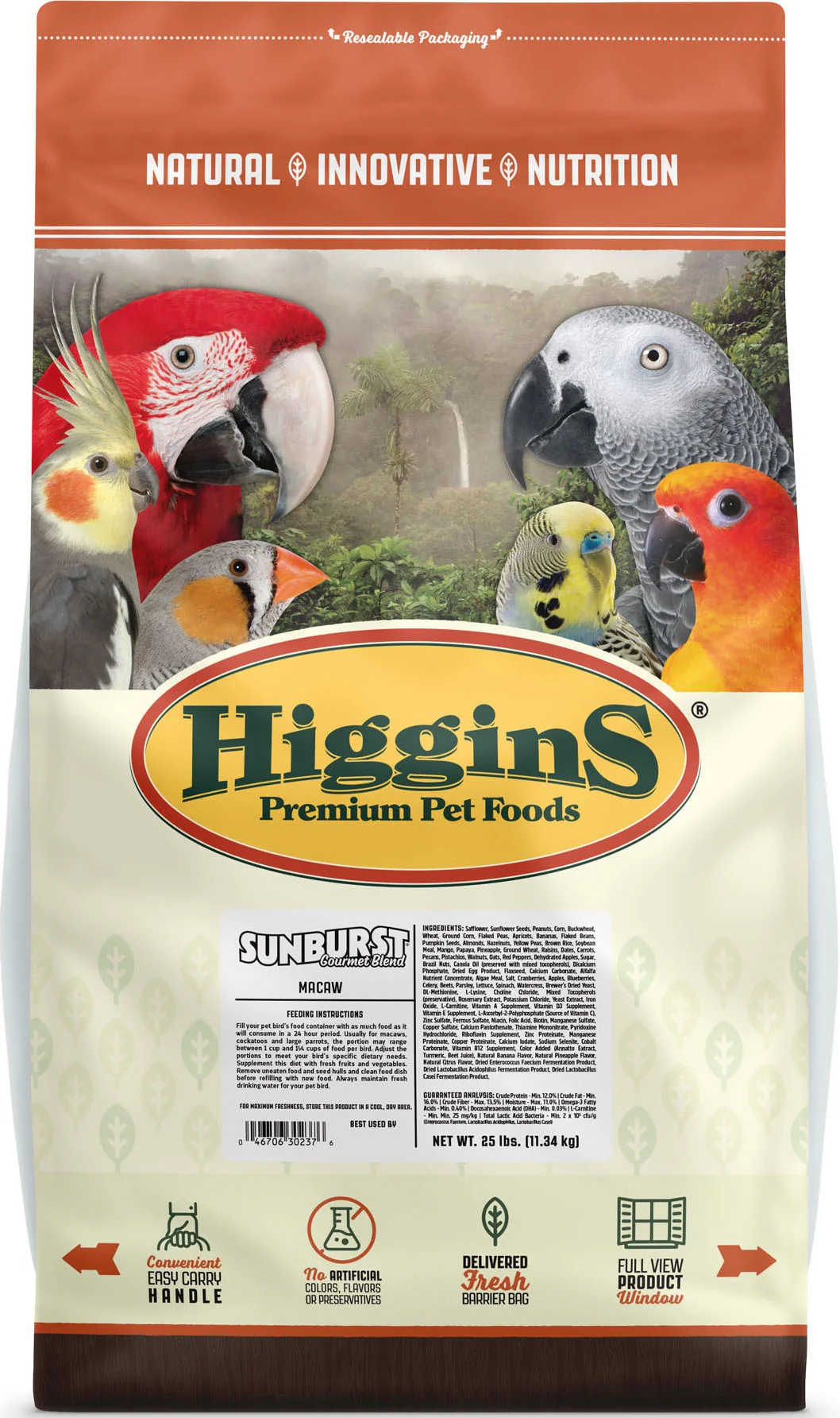 Higgins Sunburst Macaw Food - Image 2