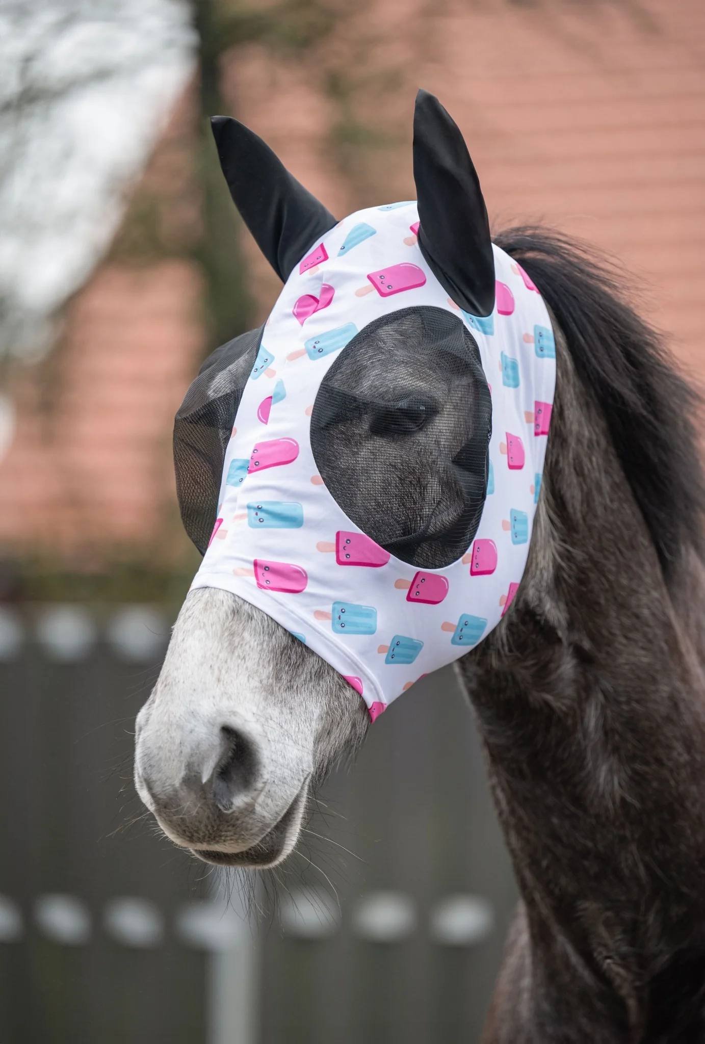 HKM Ice Cream Anti-Fly Mask - Image 4