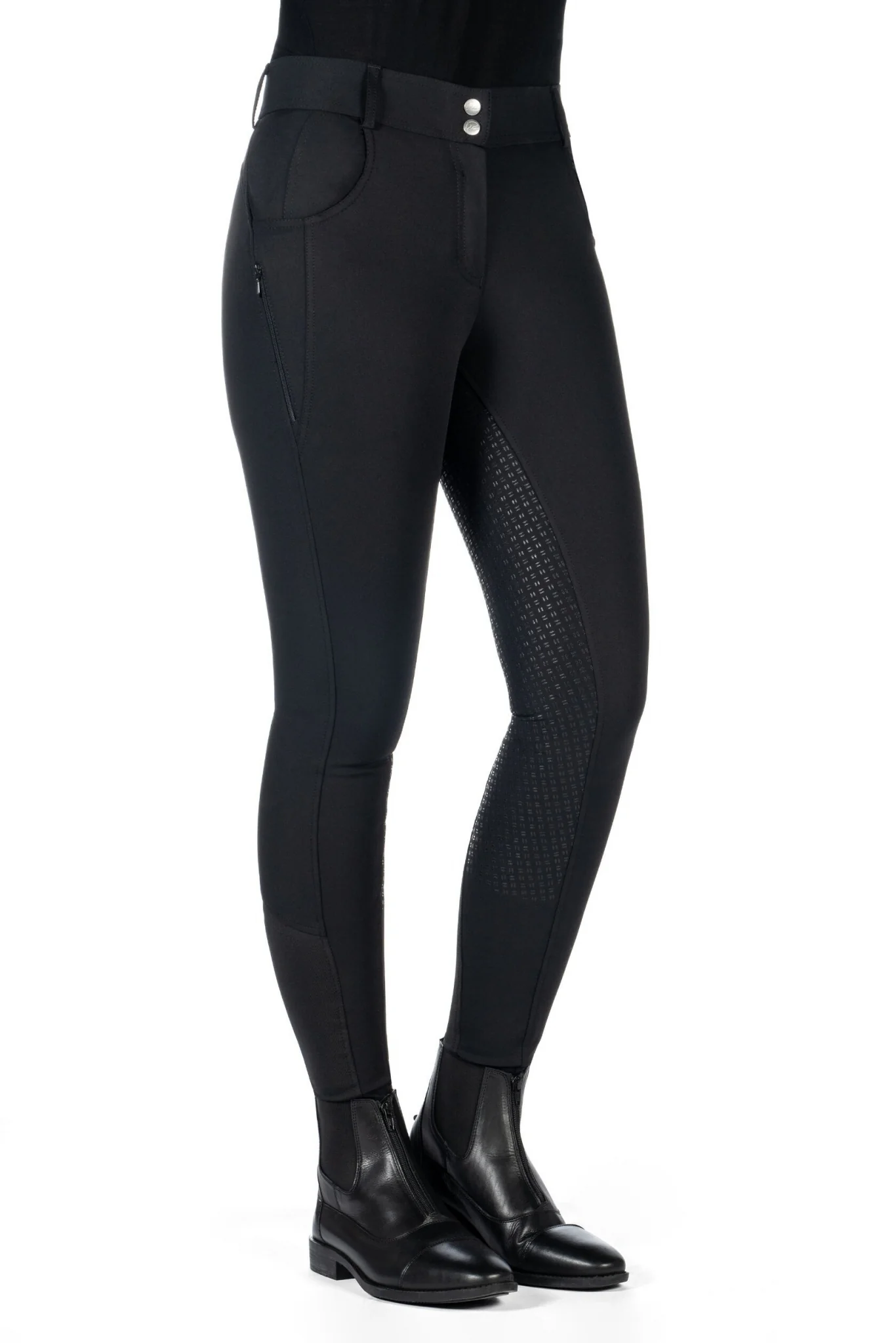 HKM Ladies Ari Mid Rise Full Seat Riding Breeches - Image 2
