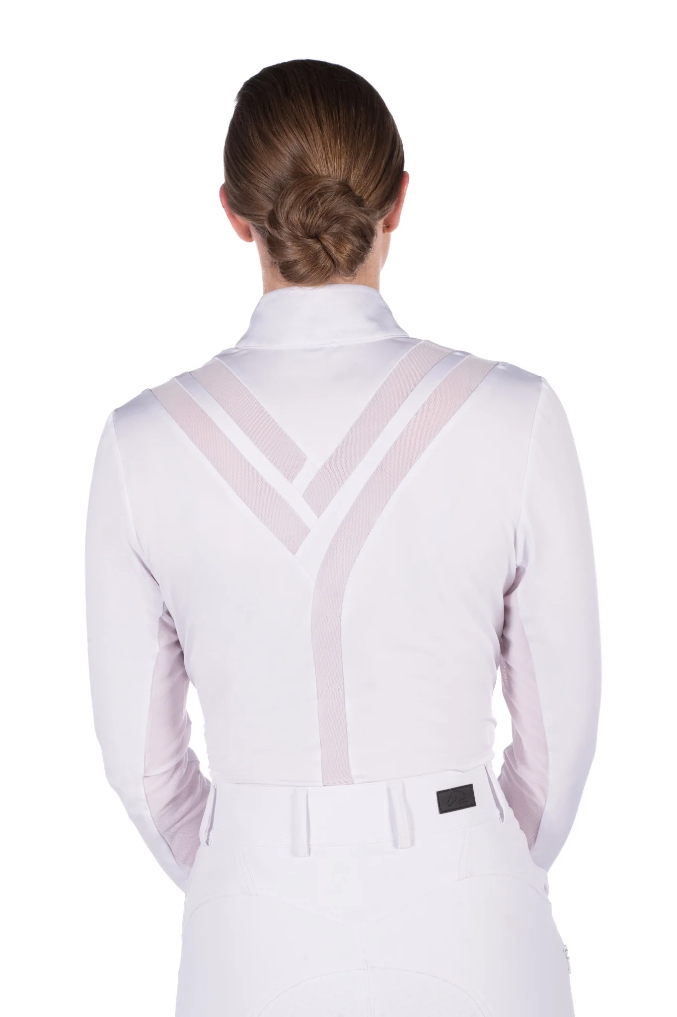 HKM Ladies Hunter Long Sleeve Competition Shirt - Image 7