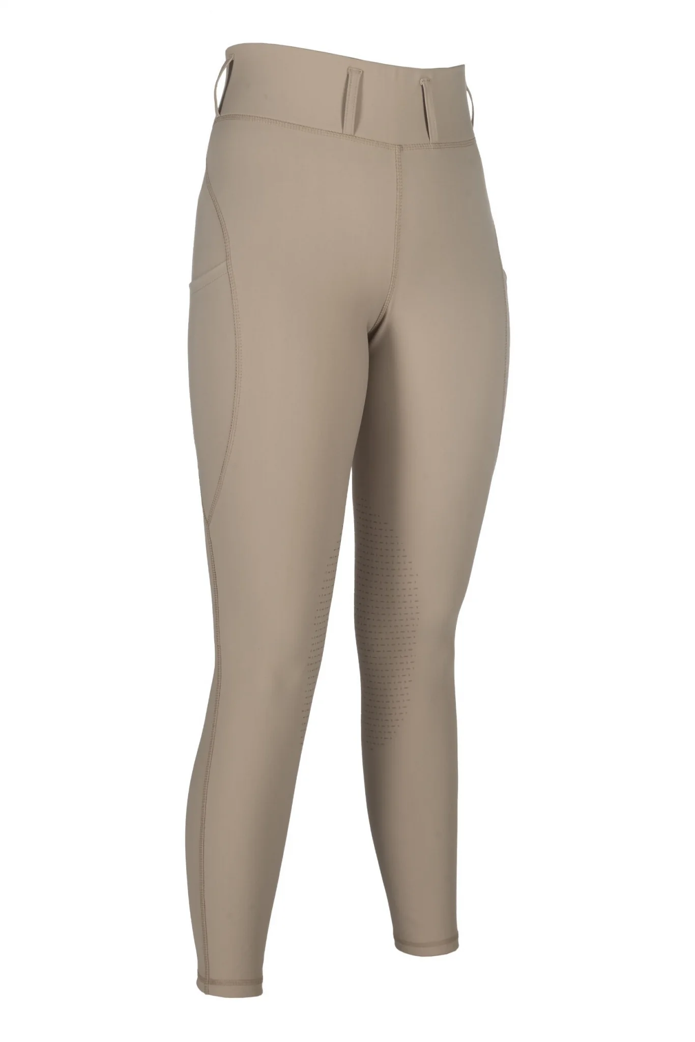 HKM Ladies Jil High Waist Sil. Knee Patch Riding Leggings