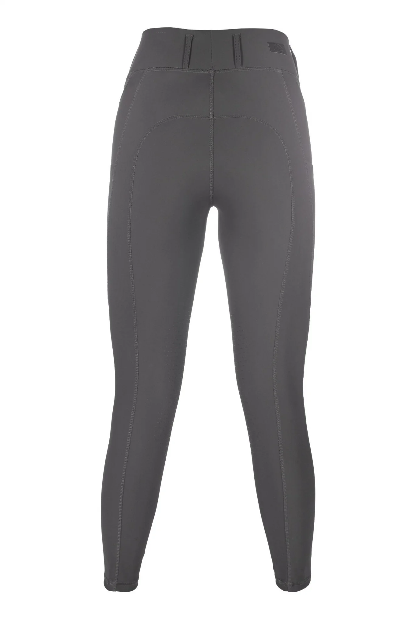 HKM Ladies Jil High Waist Sil. Knee Patch Riding Leggings - Image 15