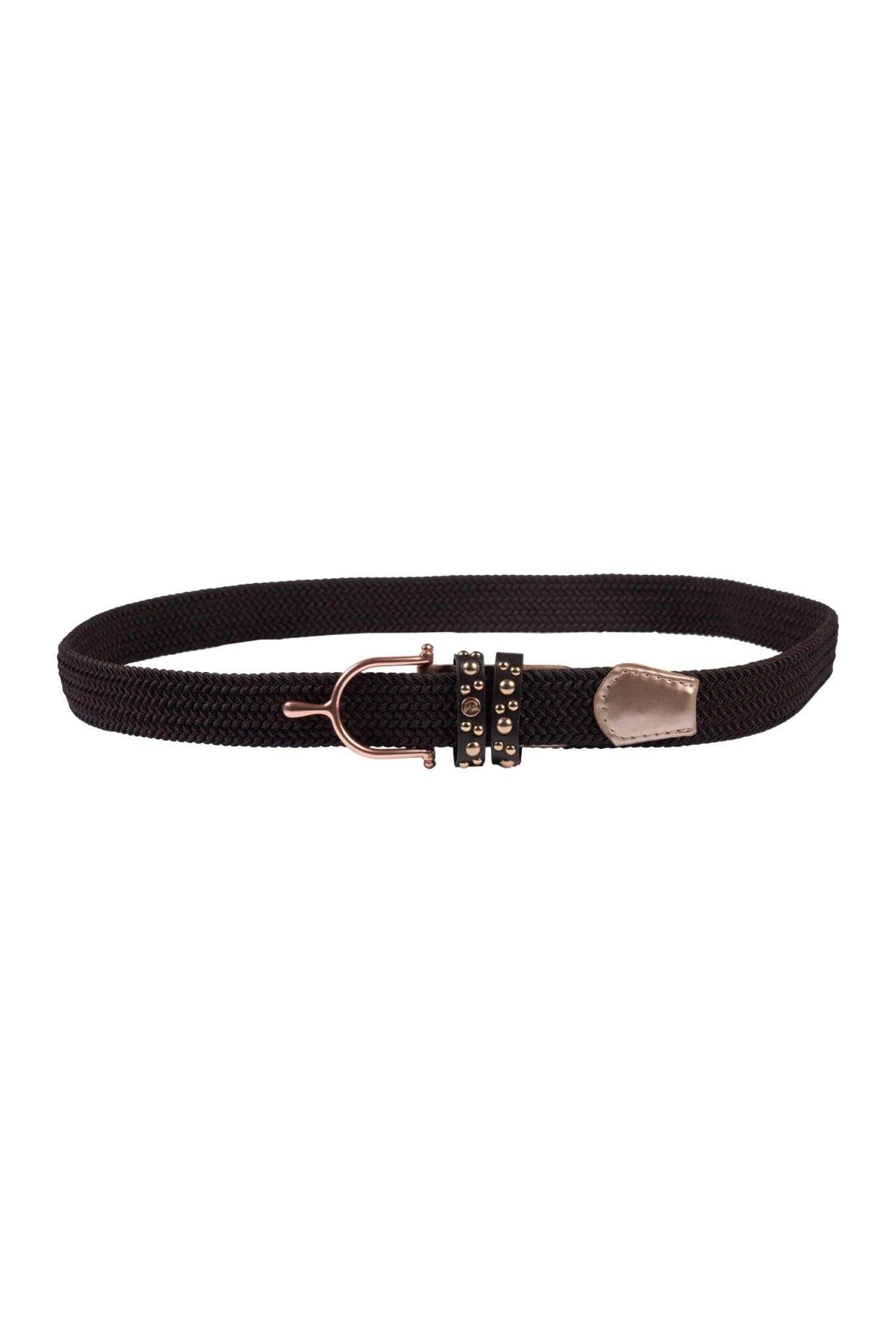HKM Ladies Rosegold Glamour Elastic Belt