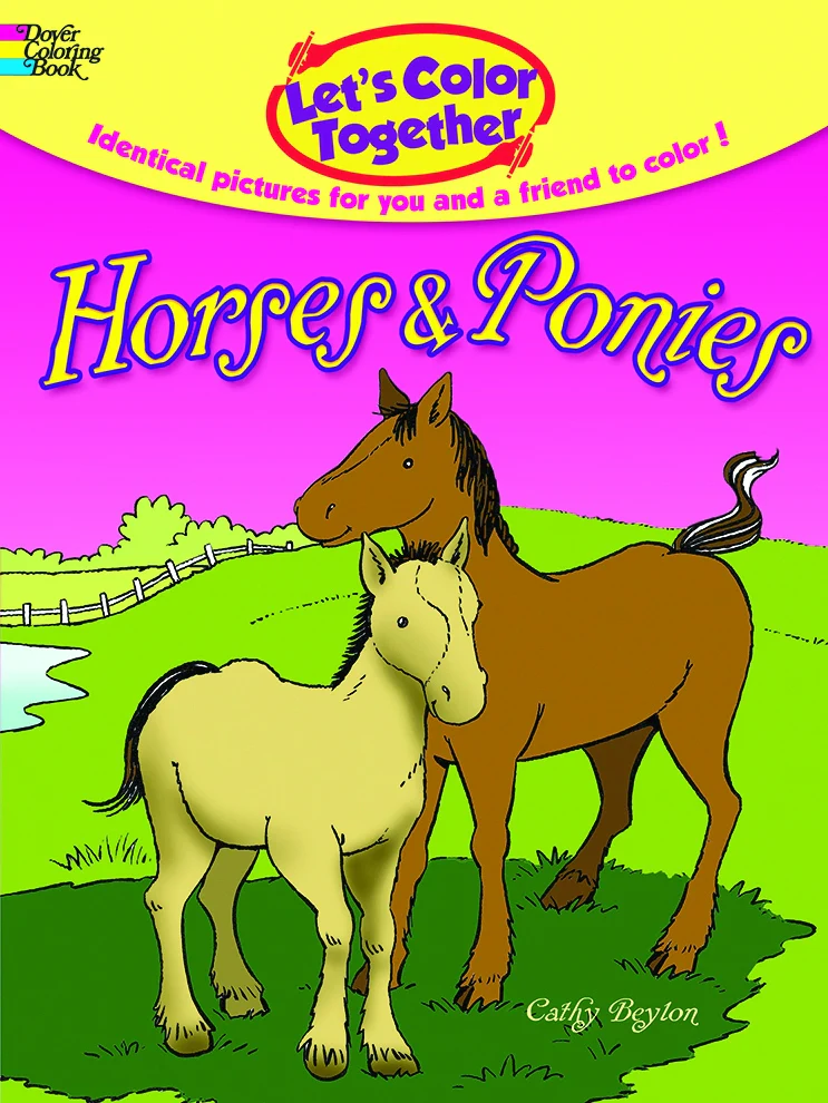 Horses & Ponies Coloring Book