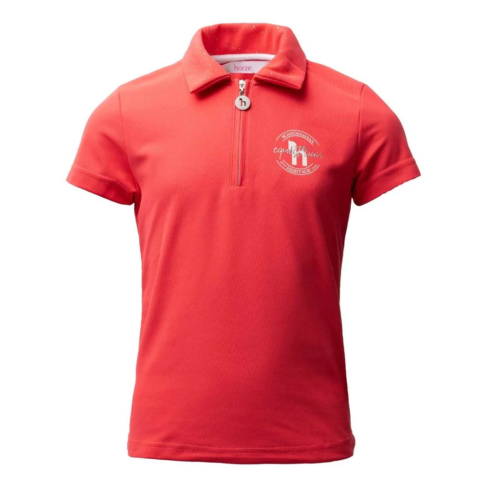 Horze Fay Kids Polo Shirt - Image 2