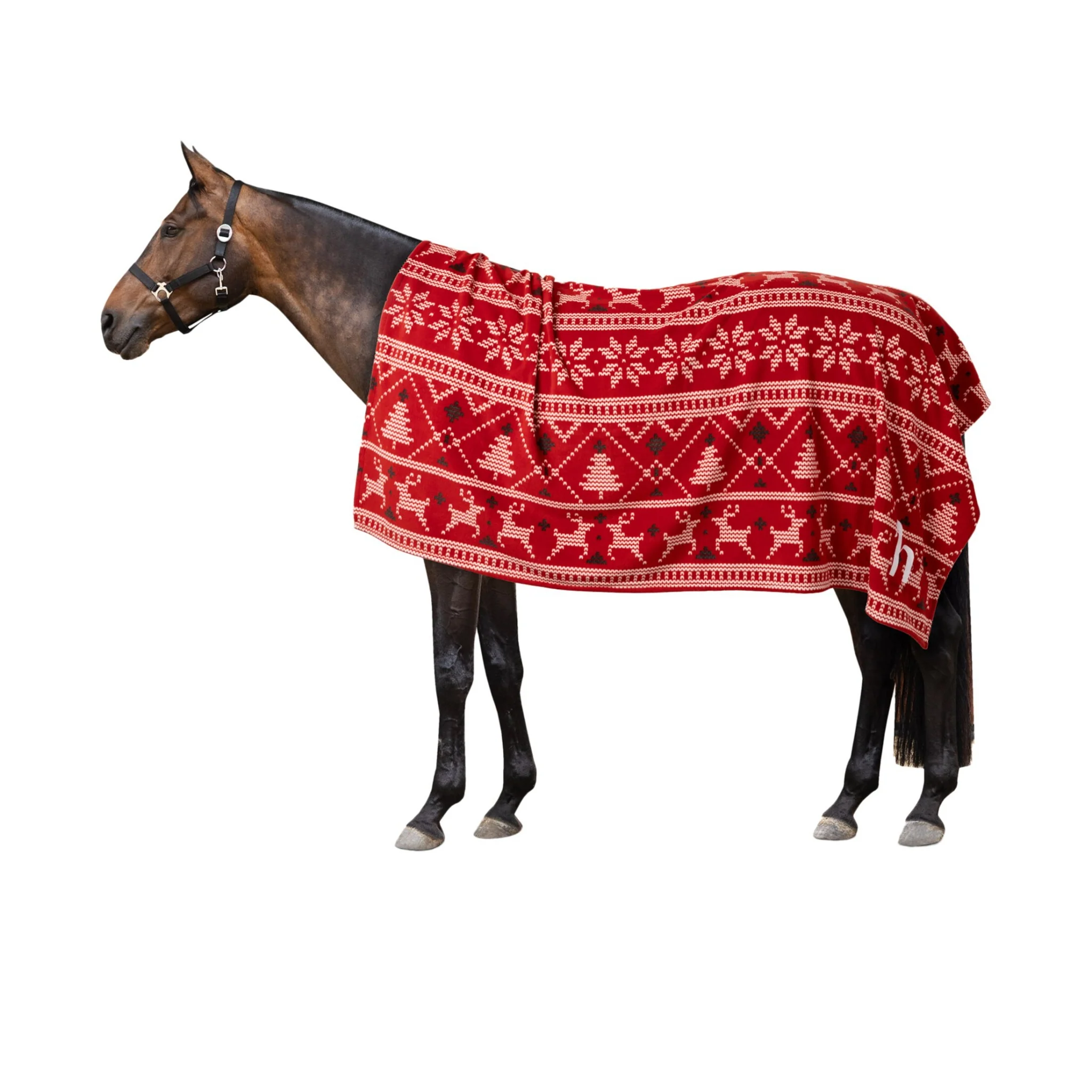 Horze Santa Christmas Throw Blanket - Image 2