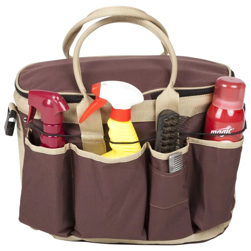 Huntley Equestrian Brown Grooming Bag - Image 3