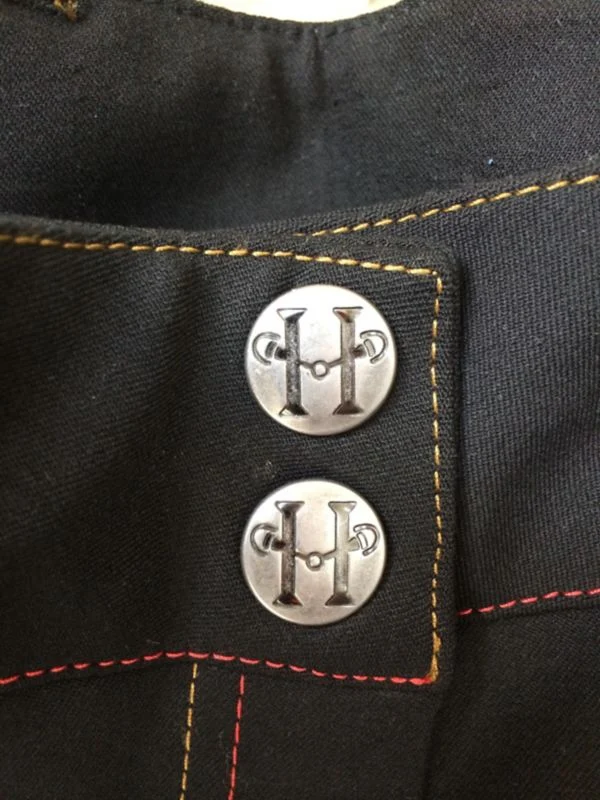 Huntley Ladies Black Knee Patch Riding Pant - Image 6