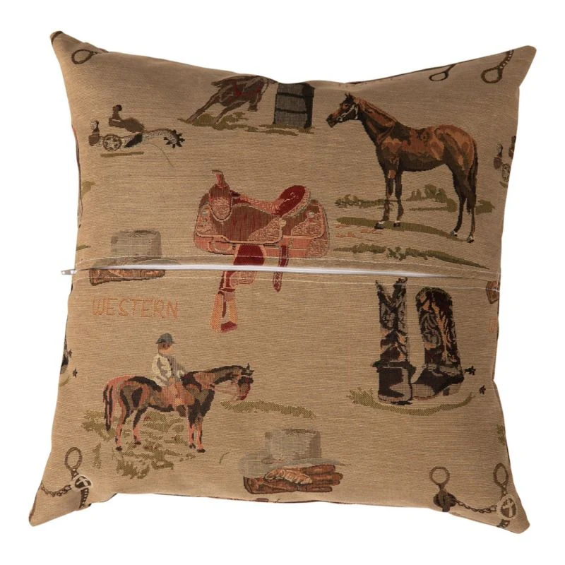 Huntley Western Tapestry Decorative Pillow - Image 2