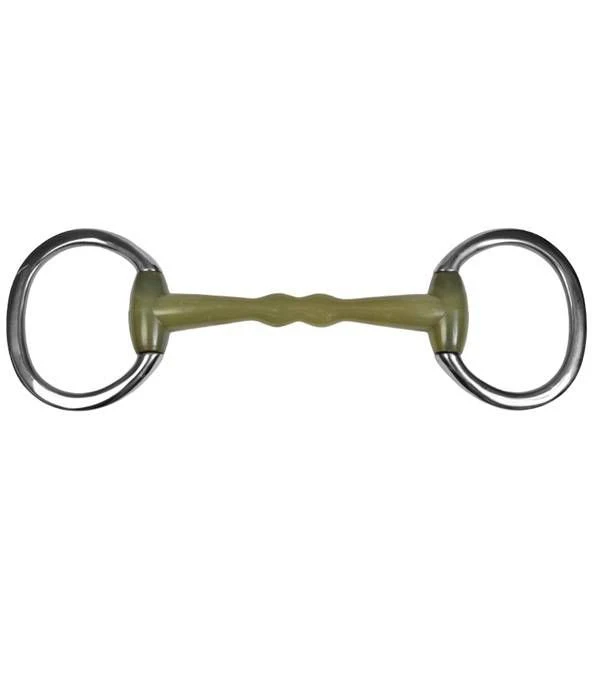 Jacks Apple Flexible Shaped Eggbutt Snaffle Bit 5" - Image 2
