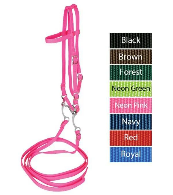 Western Bridle With Reins 10337 Black - Image 3