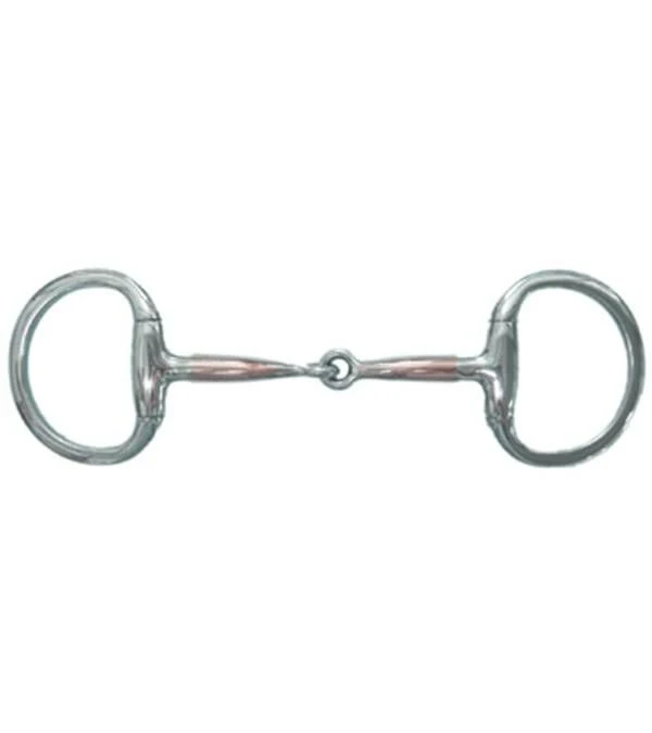 Jacks Copper Overlay Eggbutt Snaffle Bit 5" Stainl