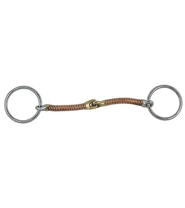 Jacks Copper Wrapped Bradoon Bit 5" Stainless Stee