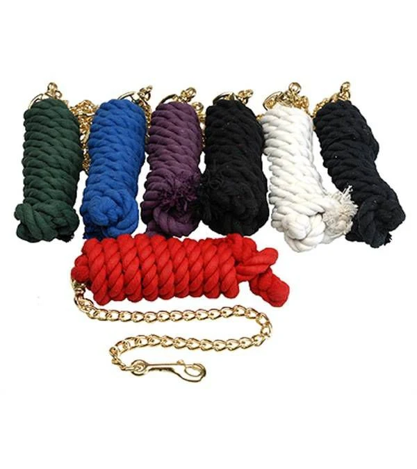 Jacks Cotton Lead Rope with Brass Plated Snap 3/4" - Image 2
