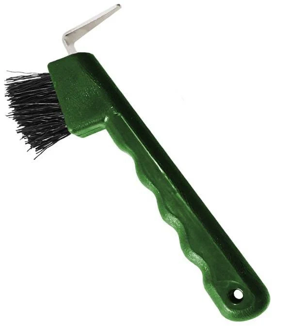 Jacks Hoof Pick with Brush 6" Black - Image 2