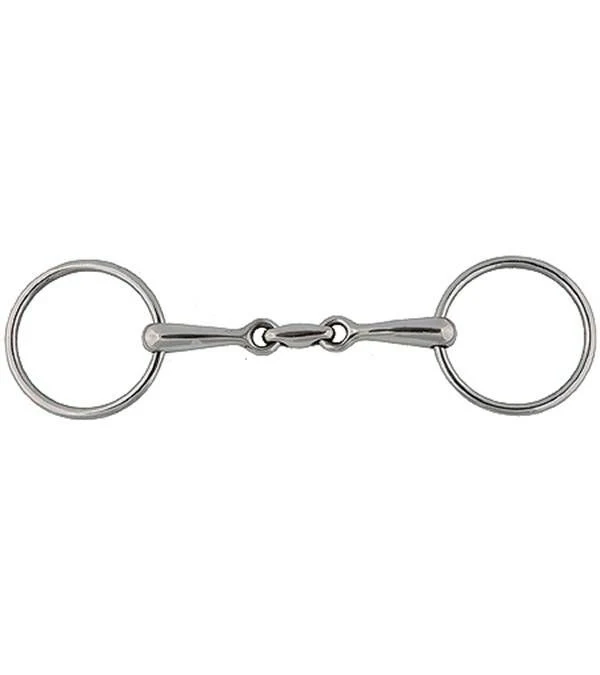 Jacks Horizontal Elliptical Link Snaffle Bit 5" St - Image 2
